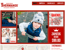Tablet Screenshot of 3hermanos.com.mx